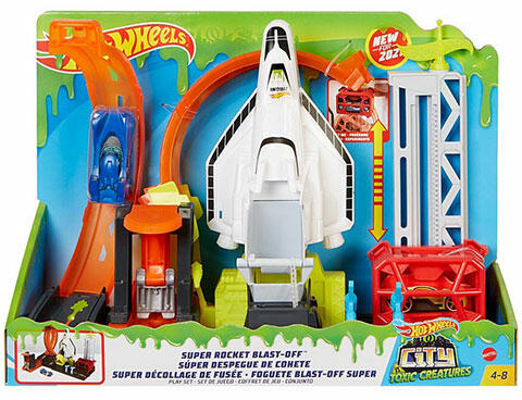Vásárlás Mattel City Szuper rakéta kilövő pálya kisautóval FNB GTT Hot Wheels árak
