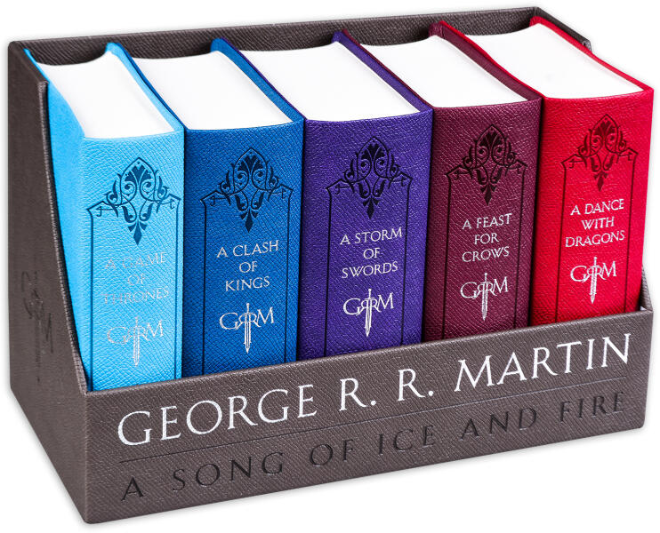 Preturi - George R. R. Martin's A Game of Thrones Leather-Cloth Boxed Set  (Song of Ice and Fire Series) - George Raymond Richard Martin (2015)
