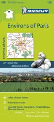106. Párizs környéke térkép Michelin 1: 100 000 (ISBN: 9782067217744)