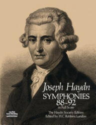 Symphonies 88-92 in Full Score: The Haydn Society Edition - Joseph Haydn, Joseph Haydn (ISBN: 9780486244457)
