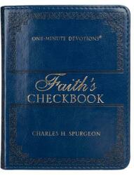 Lux-Leather Blue - Faith's Checkbook - One Minute Devotions (ISBN: 9781432112202)