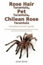 Rose Hair Tarantula, Pet Tarantula, Chilean Rose Tarantula - Jowan Karrek (ISBN: 9780992999865)