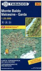 063. Monte Baldo, Malcesine, Garda turistatérkép Tabacco 1: 25 000 Valli di Cembra e dei Mocheni (ISBN: 9788883151101)