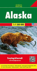Alaszka autótérkép, Alaszka térkép Freytag 1: 1 500e (ISBN: 9783707916843)