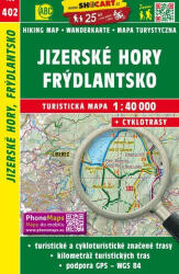 SC 402. Jizerské hory térkép, Cesky Ray, Cseh Paradicsom turistatérkép 1: 40e 2023 (ISBN: 9788072246809)