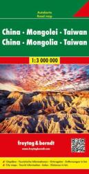 Kína, Mongólia Taiwan- autóstérkép (ISBN: 9783707913903)