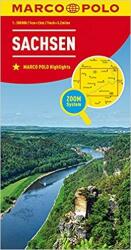 Sachsen térkép Marco Polo 1: 200 000 Szász Svájc térkép (ISBN: 9783829740708)