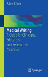 Medical Writing - Robert B. Taylor (ISBN: 9783319701257)