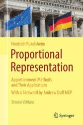 Proportional Representation: Apportionment Methods and Their Applications (ISBN: 9783319647067)