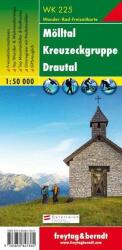 WK 225 Mölltal, Kreuzeckgruppe, Drautal turistatérkép 1: 50 000 (ISBN: 9783850847360)