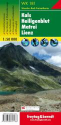 WK 181 Kals, Heiligenblut, Matrei, Lienz turistatérkép 1: 50 000 (ISBN: 9783850847186)