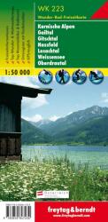 WK 223 Naturarena Kärnten, Gailtal, Gitschtal, Lesachtal, Weissensee, Oberes Drautal Hermagor turistatérkép 1: 50 000 (ISBN: 9783850847230)