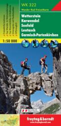 WK 322 Wetterstein · Karwendel · Seefeld · Leutasch · Garmisch Partenkirchen turistatérkép (ISBN: 9783850847483)
