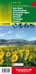 WK 012- Hohe Wand, Schneebergland, Gutensteiner Alpen, Piestingtal, Lilienfeld, Triestingtal, Berndorf- túristatérkép (ISBN: 9783850843201)