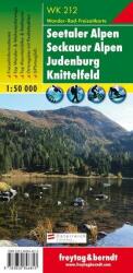 WK 212 Seetaler Alpen, Seckauer Alpen, Judenburg, Knittelfeld turistatérkép 1: 50 000 (ISBN: 9783850846813)