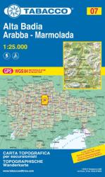 07. Alta Badia - Fànes - Sella - Pútia, Peitlerkofel turista térkép Tabacco 1: 25 000 (ISBN: 9788883150074)