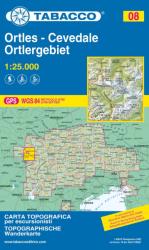 08. Gruppo Ortles - Cevedale, Ortlergruppe turista térkép Tabacco 1: 25 000 (ISBN: 9788883150081)