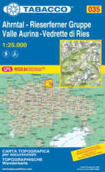 035. Valle Aurina turista térkép Tabacco 1: 25 000 (ISBN: 9788883150357)