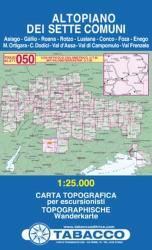 050. Altopiano Dei Sette Comuni turista térkép Tabacco 1: 25 000 (ISBN: 9788883150814)