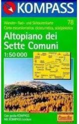78. Altopiano dei Sette Comuni, D/I turista térkép Kompass (ISBN: 9783854910886)
