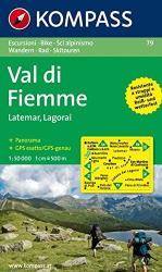 79. Val di Fiemme turista térkép Kompass 1: 50 000 (ISBN: 9783854918141)