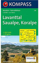 Lavanttal, Saualpe, Koralpe térkép - KOMPASS 219 (ISBN: 9783854917410)