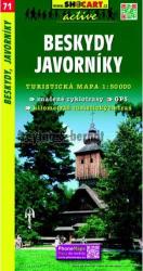 SC 71. Beskydy Javorniky, Vsetin turista térkép Shocart, Beszkidek turista térkép 1: 50 000 (ISBN: 9788072242078)