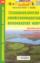 SC 215. Jindrichohradecko Novohradské Hory turista térkép Shocart 1: 100 000 (ISBN: 9788072242672)