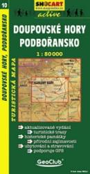 SC 10. Doupovske hory, Podboransko turista térkép Shocart 1: 50 000 (ISBN: 9788072243532)