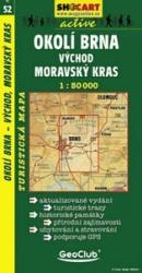 SC 52. Okoli Brna, vychod, Moravsky kras turista térkép Shocart 1: 50 000 Morvai-Karszt turistatérkép, Brno és környéke kelet (ISBN: 9788072241774)