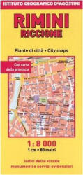 Rimini térkép DeAgostini 1: 8 000 (ISBN: 9788851104689)
