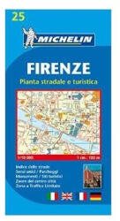 Firenze várostérkép - Michelin 25 (ISBN: 9782067137943)