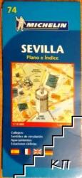 74. Sevilla térkép Michelin 1: 10 000 (ISBN: 9782067127869)