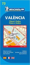 73. Valencia térkép Michelin 1: 11 000 (ISBN: 9782067127852)