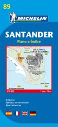 89. Santander térkép Michelin 1: 7 000 (ISBN: 9782067128019)