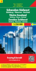 Svédország 2 Délnyugat - Göteborg-Vänersee-Karlstad, 1: 250 000 Freytag térkép AK 0668 (ISBN: 9783707903195)