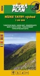 5004. Alacsony-Tátra turista térkép, Alacsony-Tátra -kelet - Nízke Tatry-vychod térkép Tatraplan 1: 50 000 2016 (ISBN: 9788089349258)