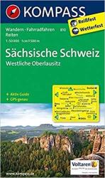 810. Szász-Svájc turista térkép Kompass 1: 50 000 Liberec térkép, Cseh Svájc térkép (ISBN: 9783854916338)