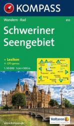 850. Schweriner Seengebiet turista térkép Kompass (ISBN: 9783854917908)