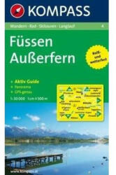 Füssen - Ausserfern turistatérkép - KOMPASS 4 (ISBN: 9783854910060)