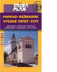 Poprád, Késmárk (Kezmarok), Szvit (Svit) várostérkép (ISBN: 9783875046533)