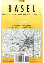 213 T Basel turista térkép Landestopographie 1: 50 000 (ISBN: 9783302302133)