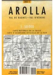 283 T Arolla turista térkép Landestopographie 1: 50 000 (ISBN: 9783302302836)