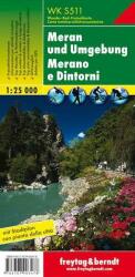 WKS 511 Meran és környéke turista térkép Freytag 1: 25 000 (ISBN: 9783707903478)