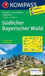 197. Südlicher Bayerischer Wald turista térkép Kompass 1: 50 000 (ISBN: 9783850264624)