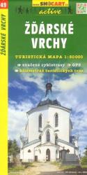 SC 49. Zdarske Vrchy Zdar turista térkép Shocart 1: 50 000 (ISBN: 9788072241750)
