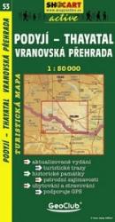 SC 53. Podyji, Thayatal, Vranovsko prehr turista térkép Shocart 1: 50 000 (ISBN: 9788072242313)