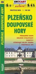 SC 206. Plzensko Doupovské Hory turista térkép Shocart 1: 100 000 (ISBN: 9788072242726)