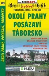 SC 209. Prága környéke, Okoli Prahy Posázavi Táborsko turista térkép Shocart 1: 100 000 (ISBN: 9788072242740)