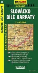 SC 72. Slovacko, Bile Karpaty turista térkép Shocart 1: 50 000 (ISBN: 9788072242900)